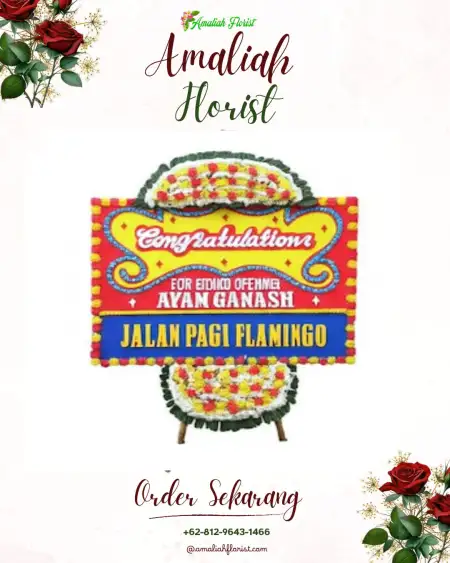 Sewa Papan Bunga Tangkup